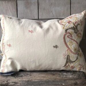 Ralph Lauren Kathryn Camile Paisley Embroidered Boudoir Pillow